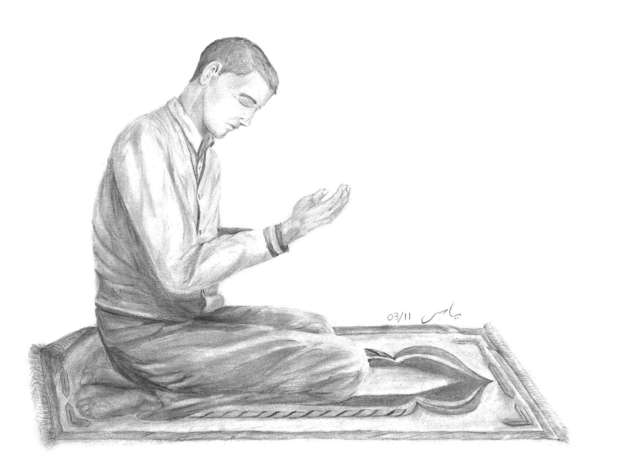 Prayer - Pencil Drawing